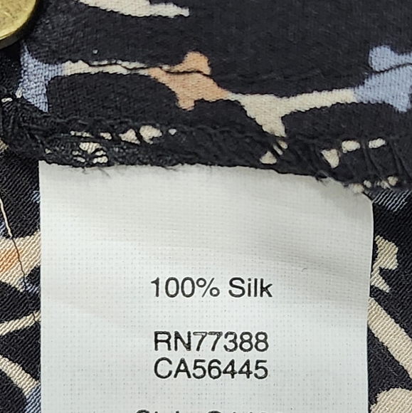 Madewell XS Fiesta Paisley Silk Bell Sleeve - Picture 8 of 8